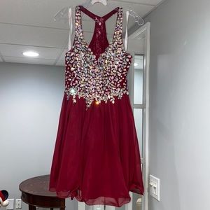 Halter top prom/turnabout dress
